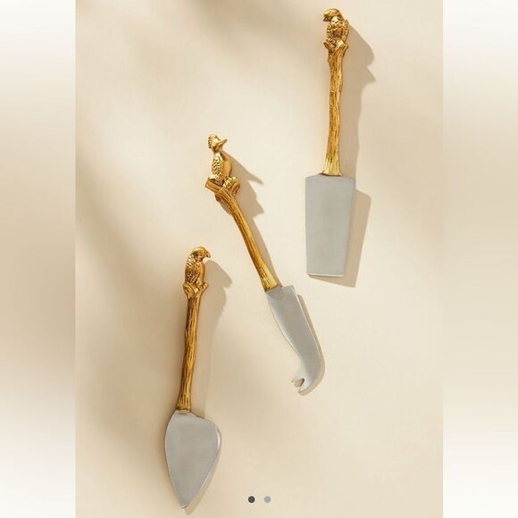 Anthropologie Other - Loro Bird Cheese Knives - set of 3